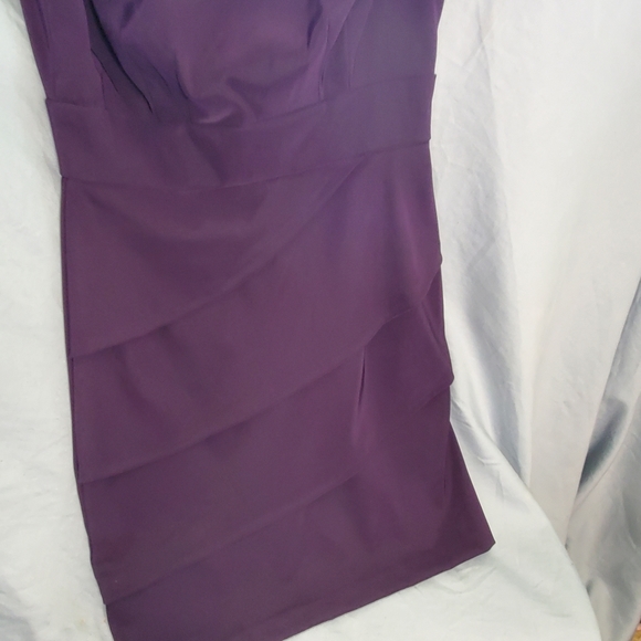Connected Apparel Purple sheath dress size 6 - Picture 5 of 11